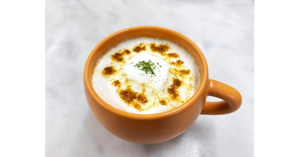 ふわふわミルクの和風カレースープ