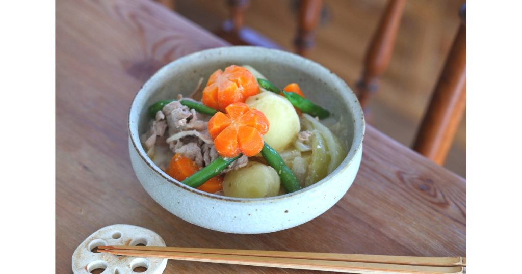 信州味噌を使ったあったかミルク肉じゃが